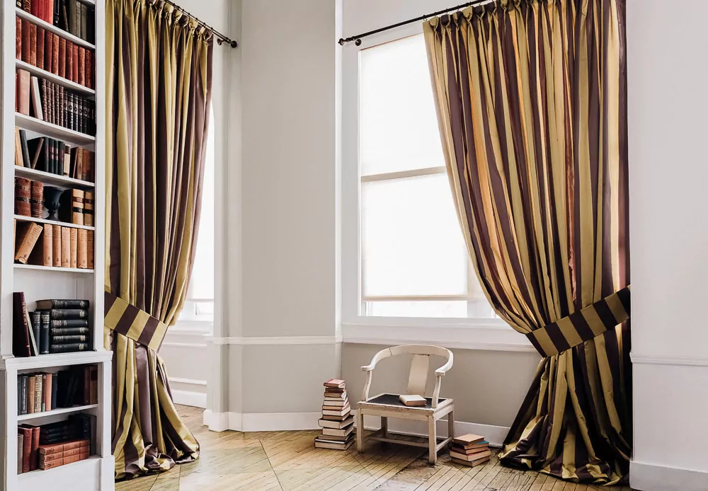 goblet drapes decorative drapery pleats