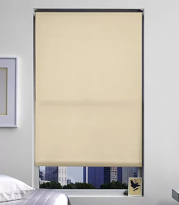 Blackout Roller Shades by The Shade Store, in Flocke Wheat