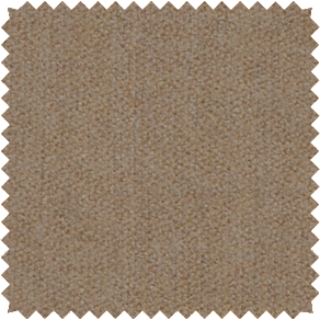 A swatch of Holland & Sherry Wool Flannel in Caramel shows a brushed finish and rich golden brown ideal for neutral curtains