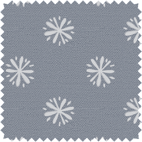 A drapery swatch of Gemma in Seastone Gray is ideal for kids curtains thanks to it's 100% cotton makeup & charming starbursts