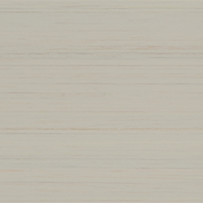 A swatch for colored window blinds shows 2-inch Painted Bamboo in Dune for a soft warm grey color and subtle straight grain